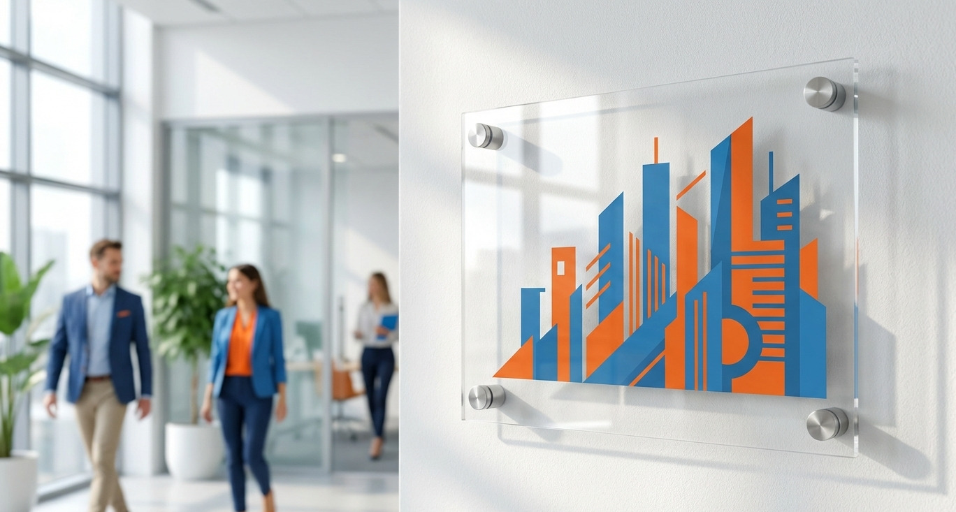 Acrylglas/PMMA-Schild transparent