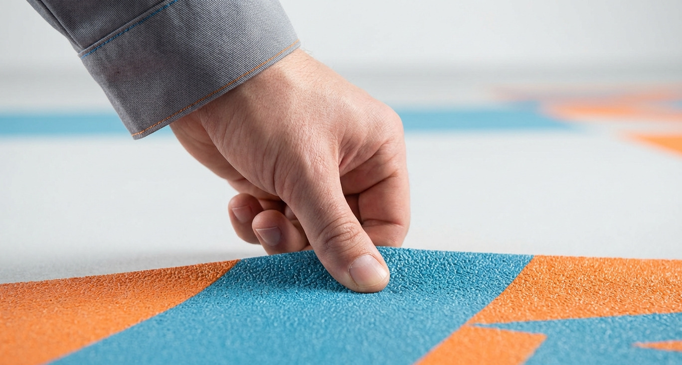 Bodenfolie mit Trittschutz (R10) – Rutschhemmend