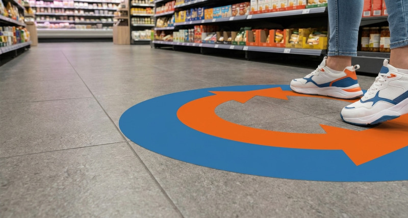 Bodenfolie mit Trittschutz (R10) – Rutschhemmend