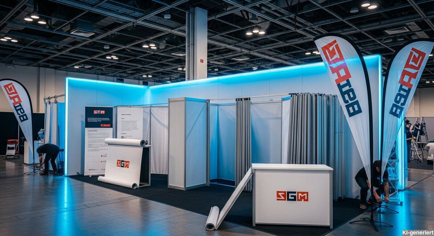 Messesysteme, Displays und Beachflags