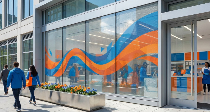 Lochfolie One Way Vision (OWV)