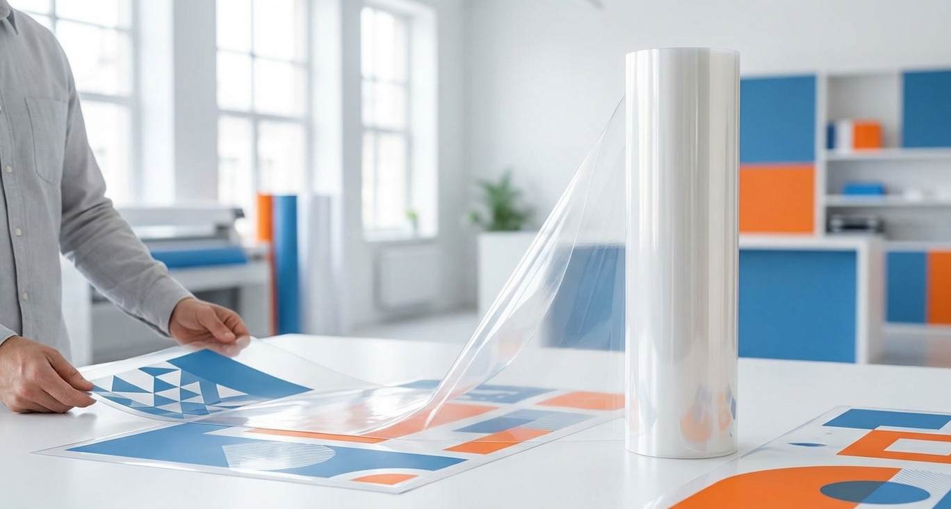 Polymer-Klebefolie transparent