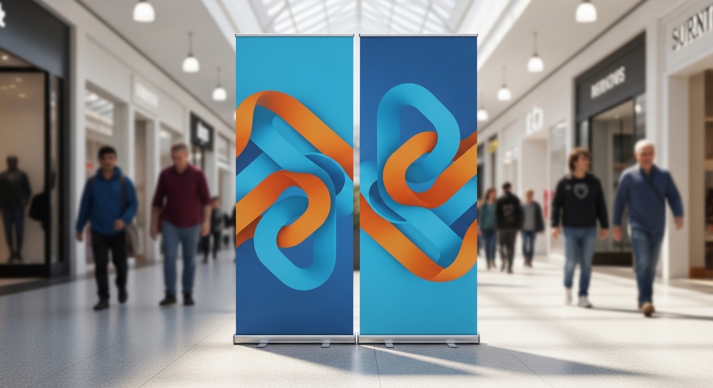 Doppelseitiges Roll-Up