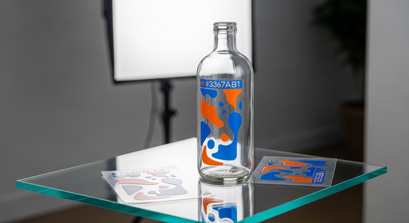 Transparente Aufkleber