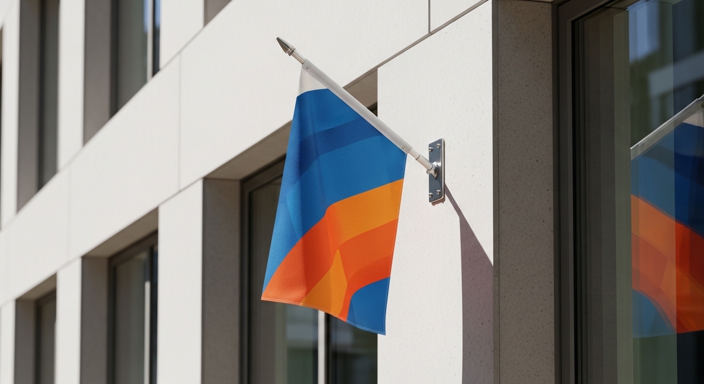 Wandmontage Beachflag