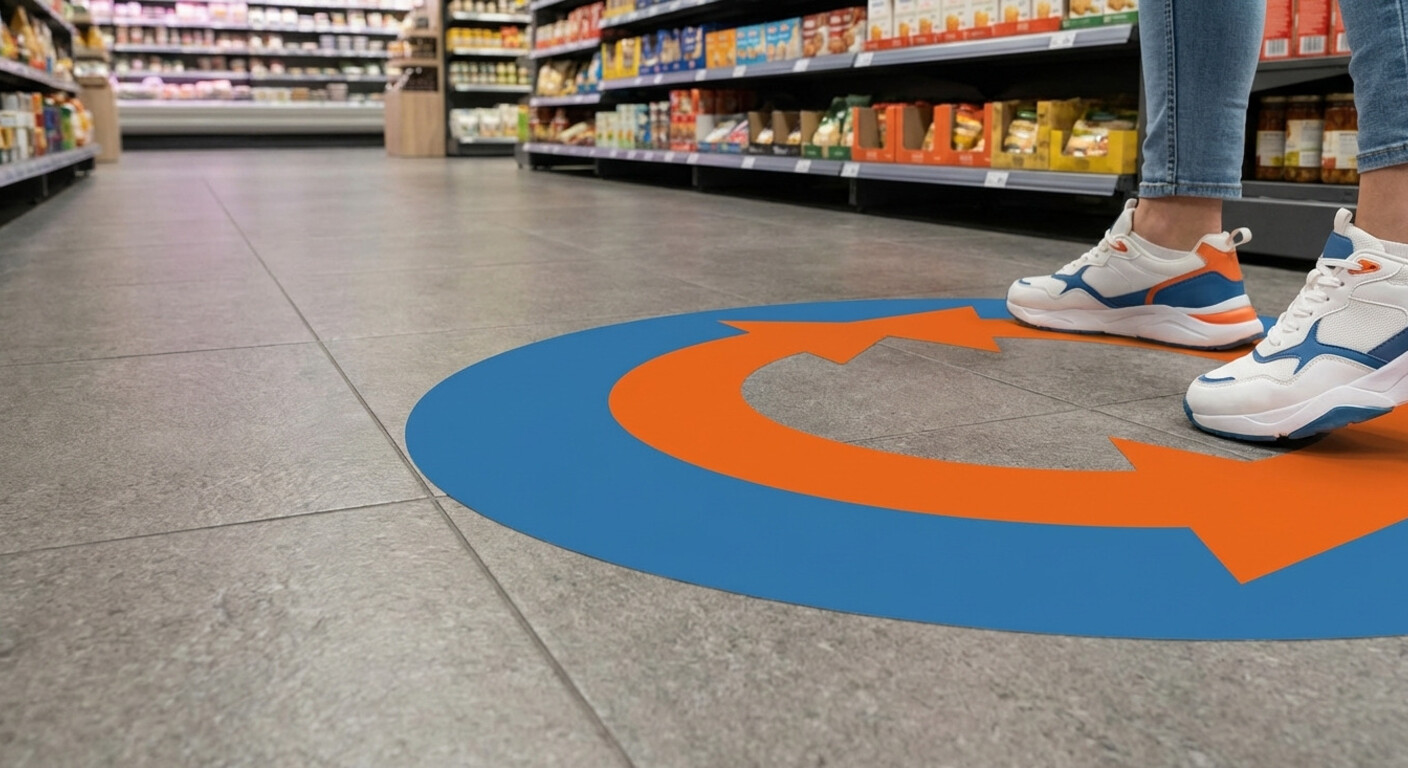 Bodenfolie mit Trittschutz (R10) – Rutschhemmend