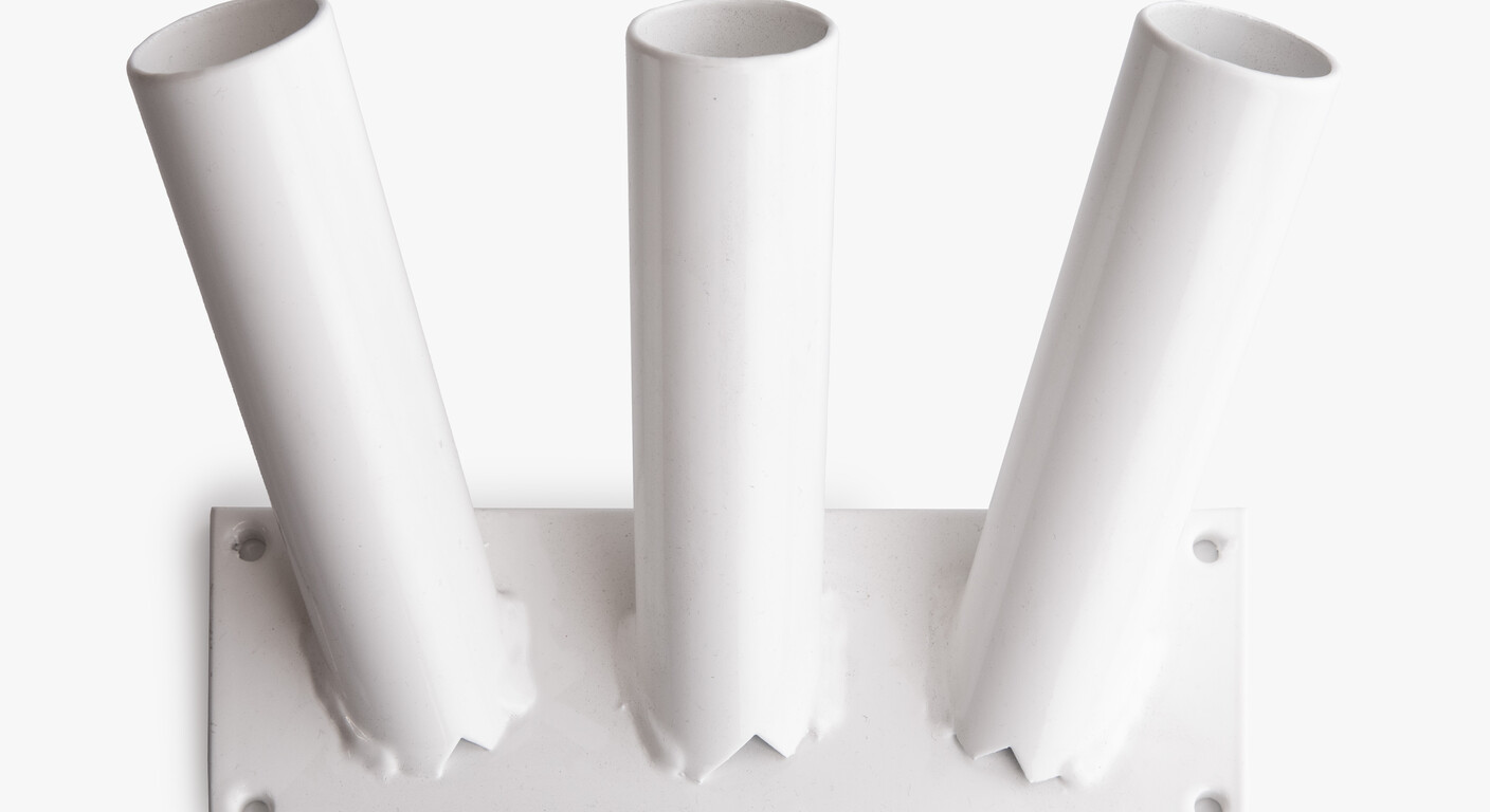 Dreifache Fahnenhalterung