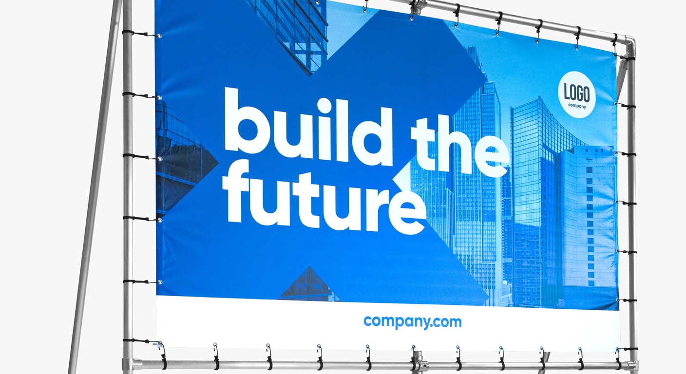 Freistehender Bannerrahmen