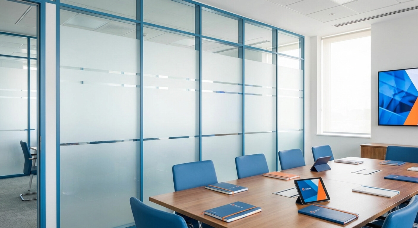 Glasdekorfolie – Milchglasoptik (Sandstrahleffekt)