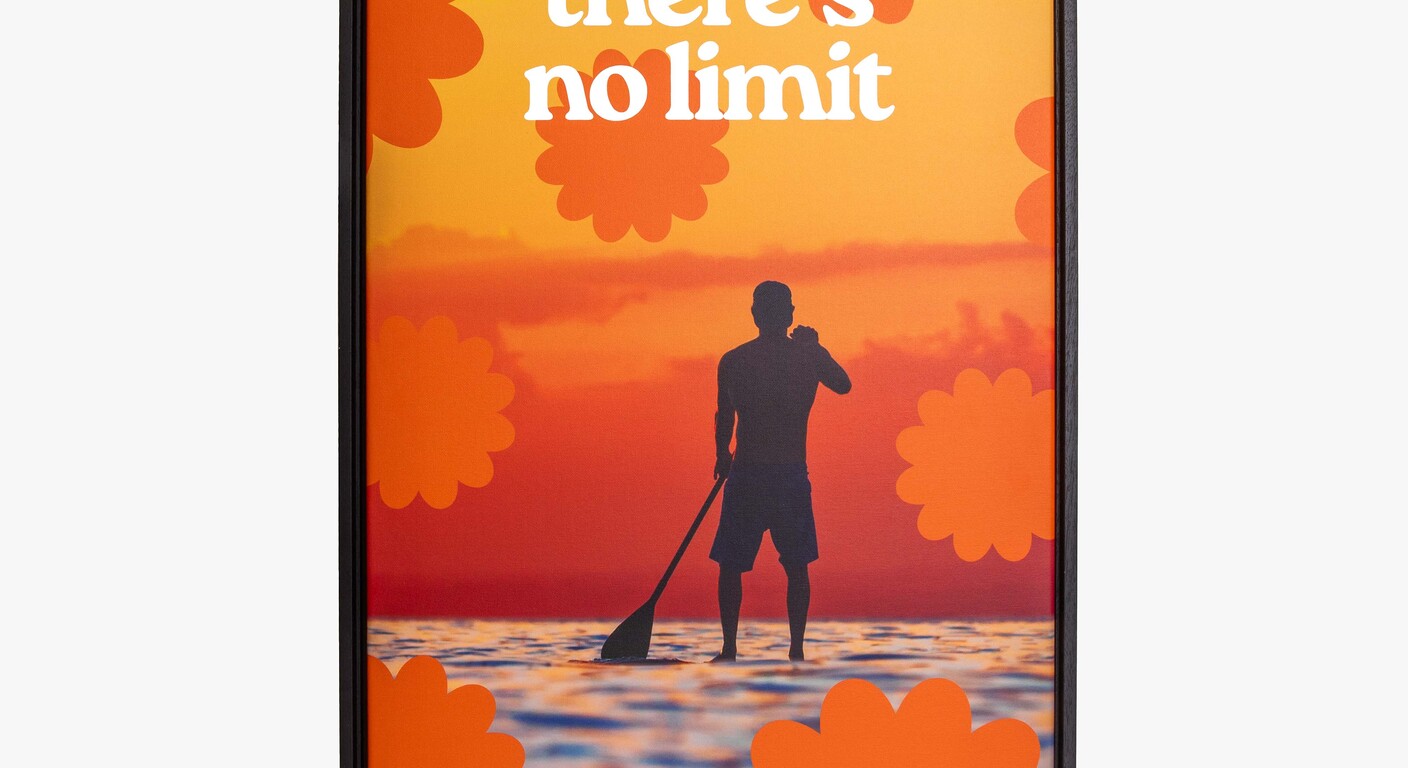 Leinwand mit Schattenfugenrahmen