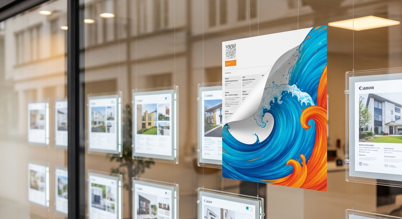 Maklerplakataufkleber