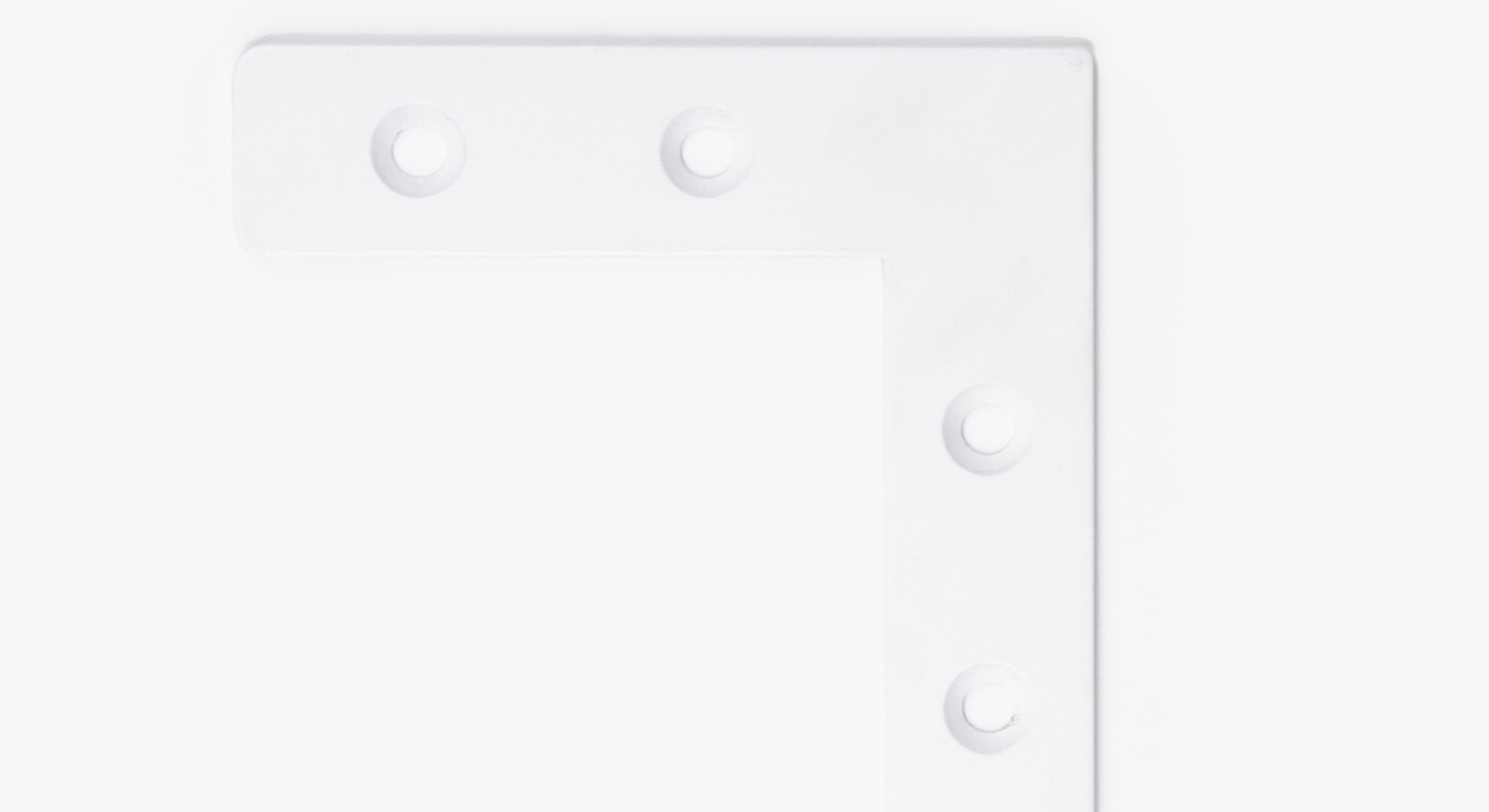 Rahmenverbindung 90 ° weiß