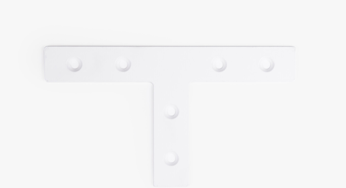 T-Rahmenverbinder Weiß