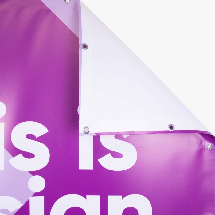 Werbebanner Saum und Ösen - Miniatur 2 von 25