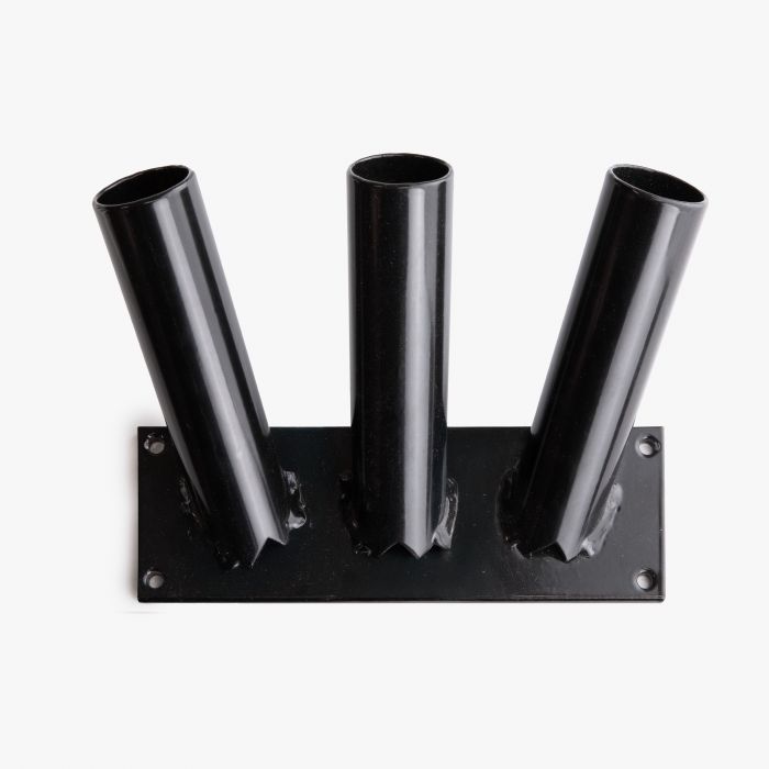 Triplet Fassadenmasthalter schwarz - Miniatur 2 von 2